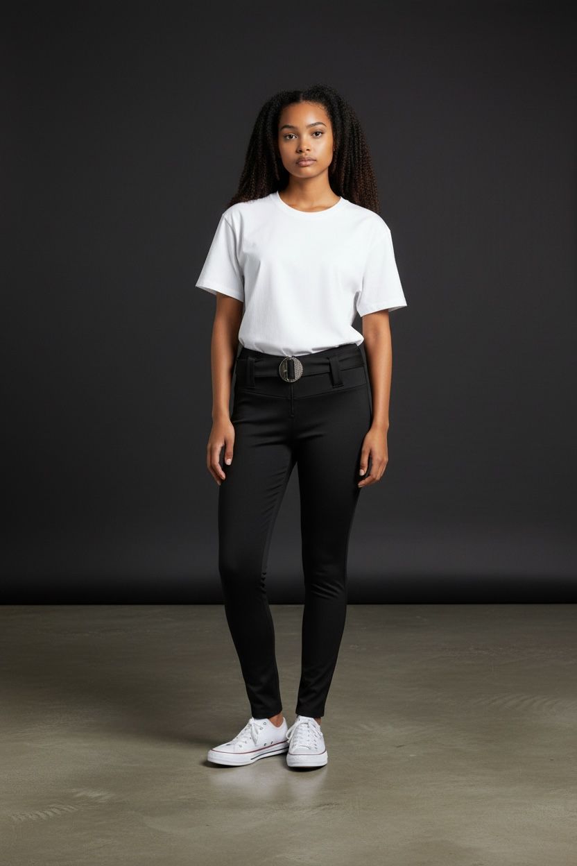 Leggins Colombiano Tiro Alto con Cinturón