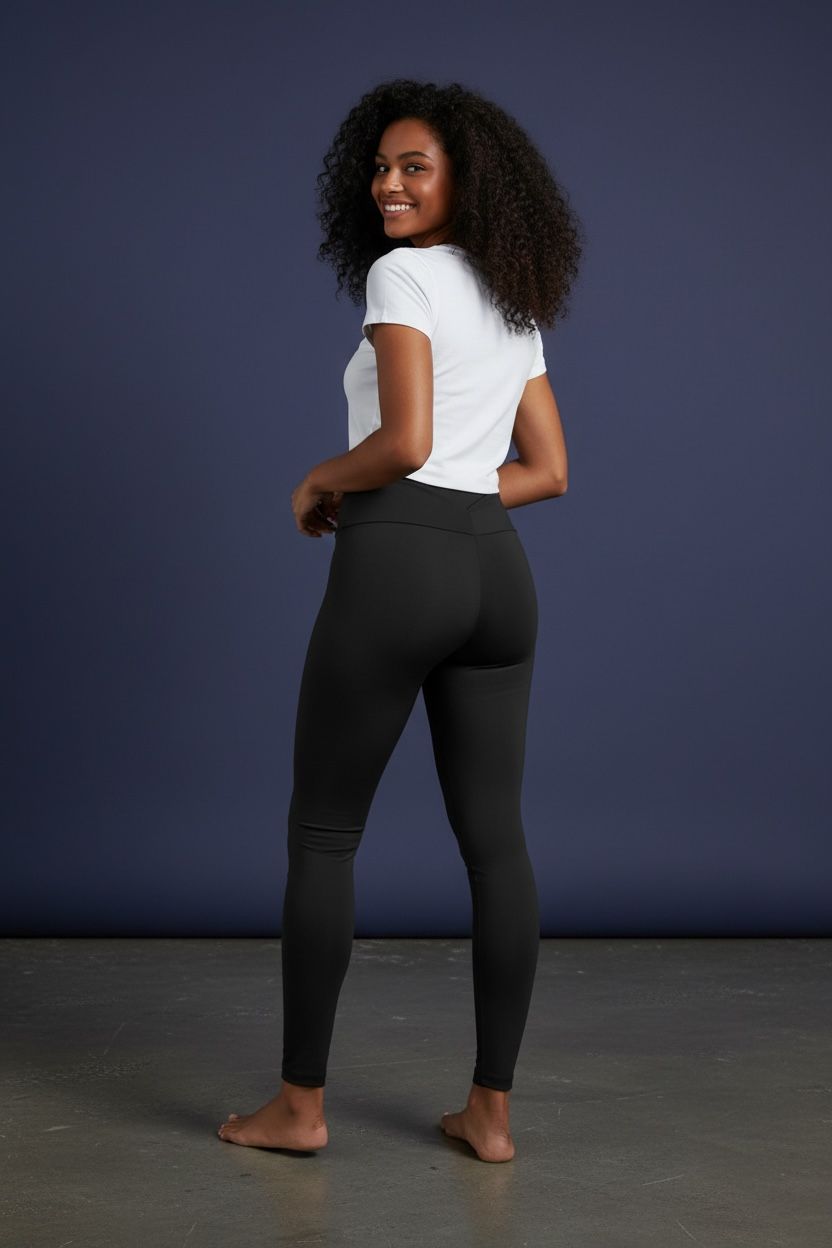 Leggins Colombiano Tiro Alto con Cierre Frontal