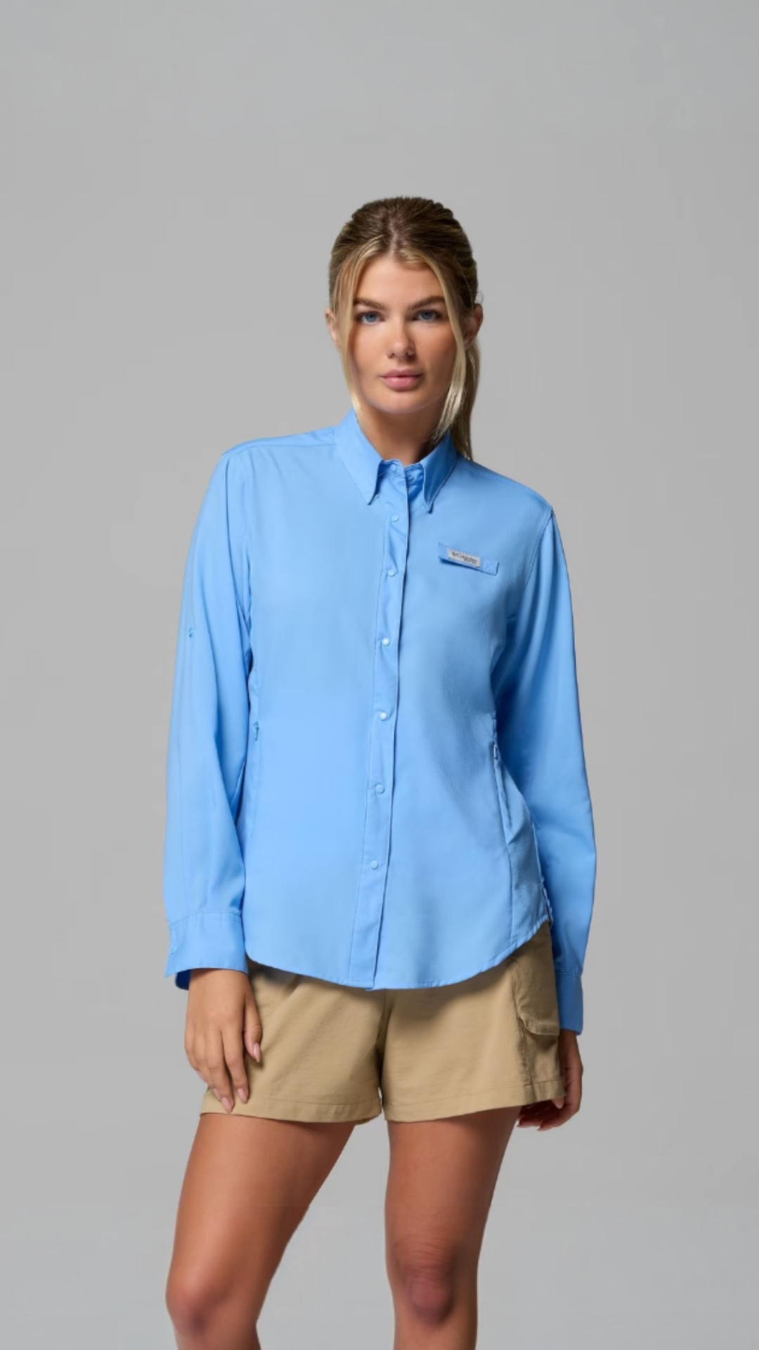 Camisa Columbia Mujer Manga Larga