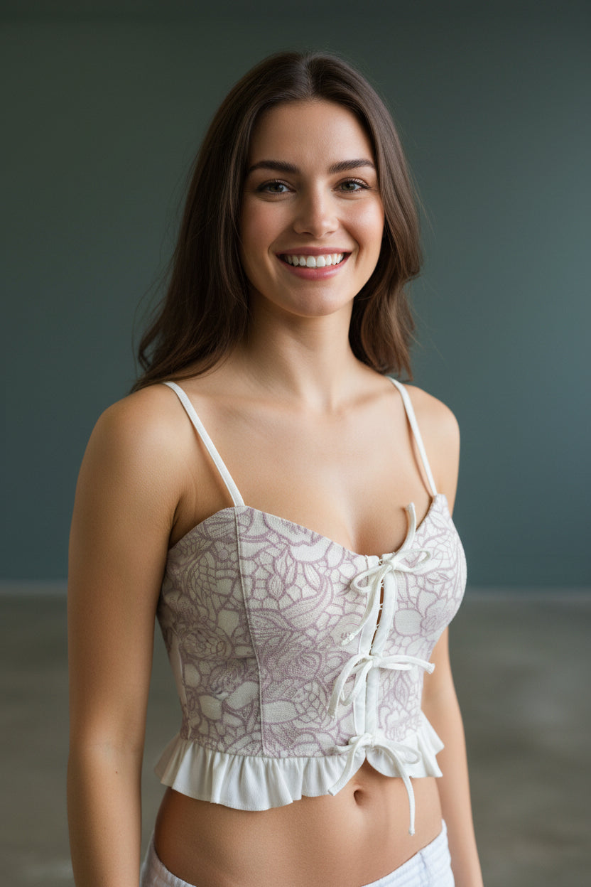 Blusa Corset Lace con Lazos